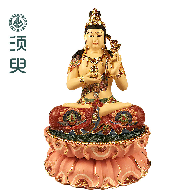 密宗木雕如意轮观音摆件