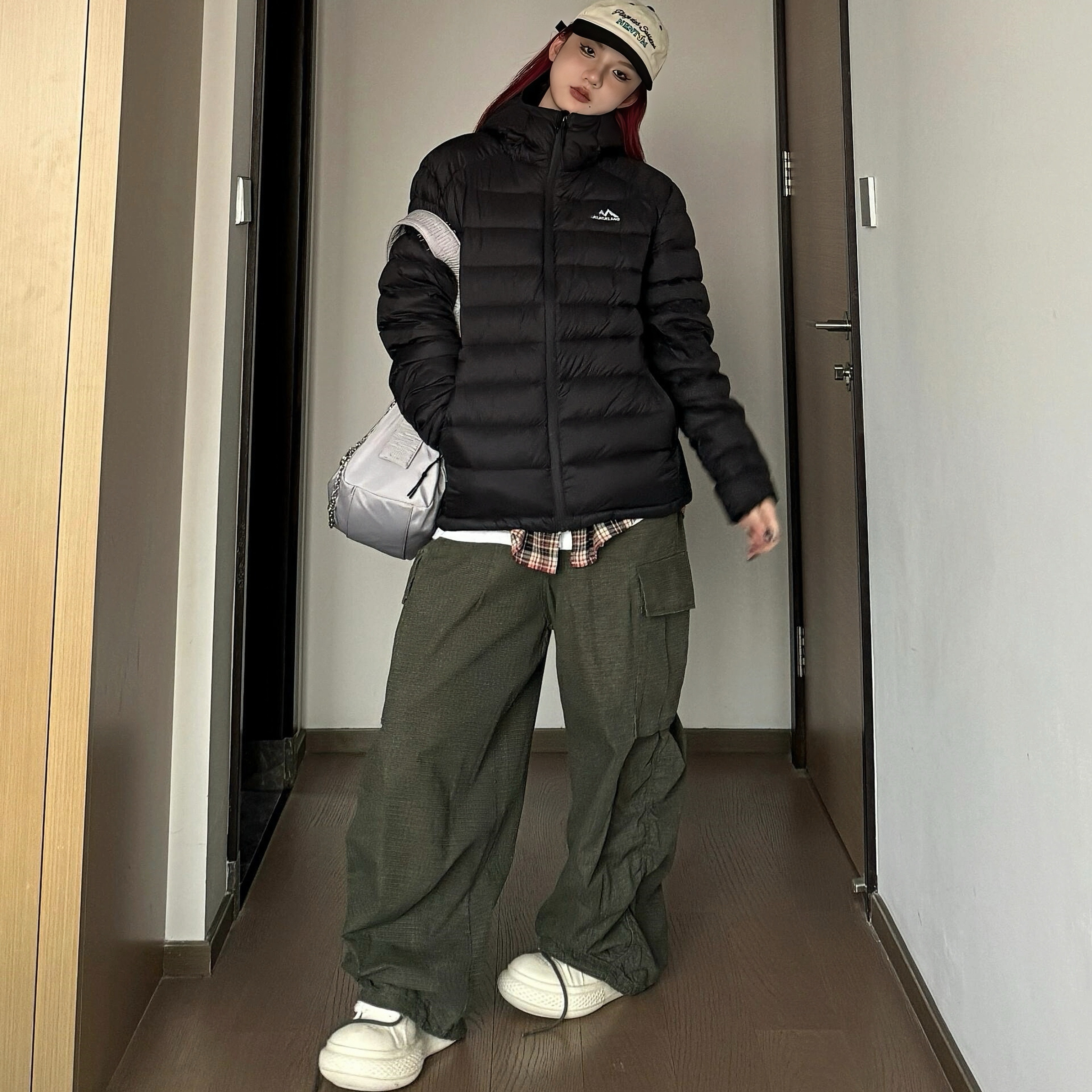 小众休闲排骨棉服外套2025冬季