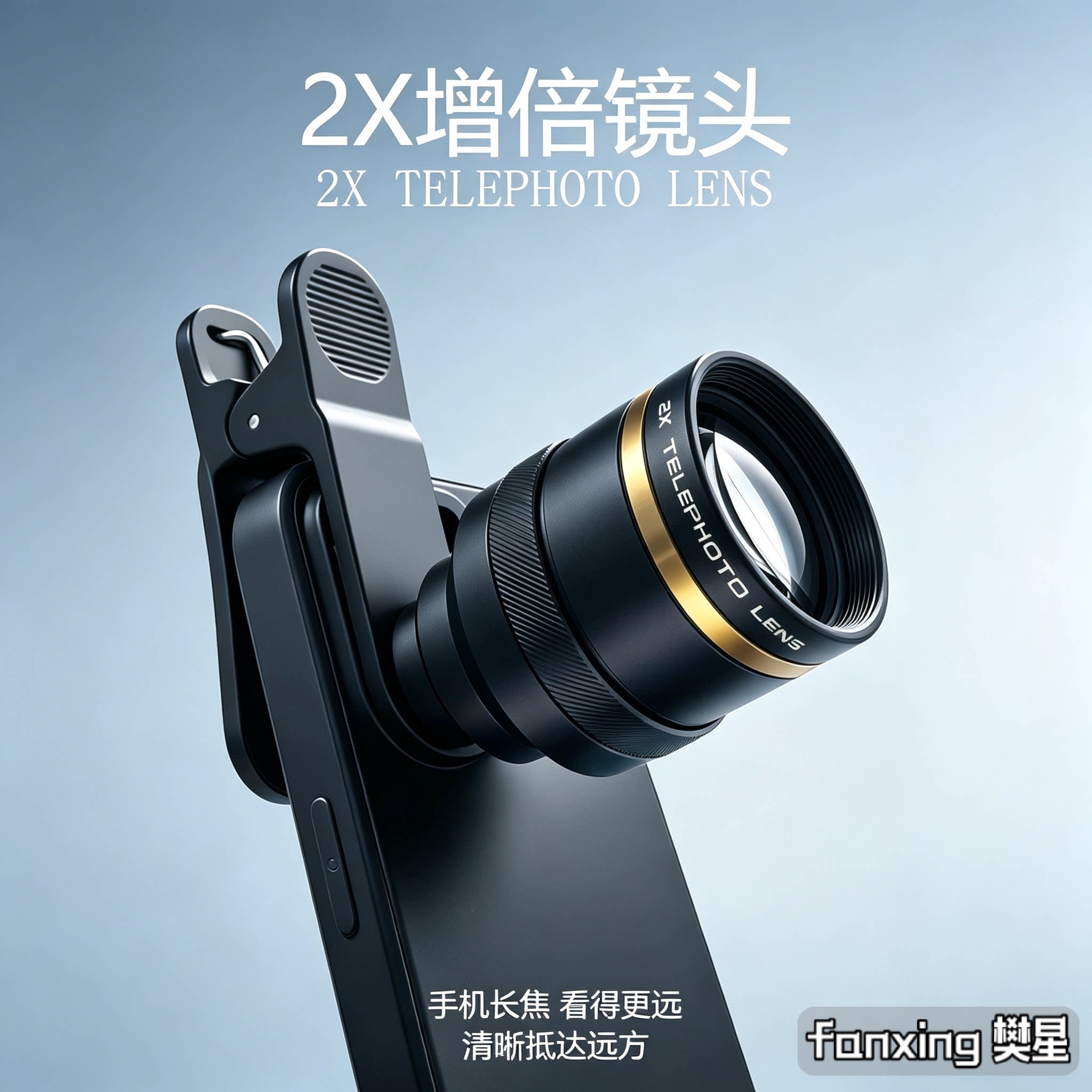 樊星手机长焦镜头2X增倍镜