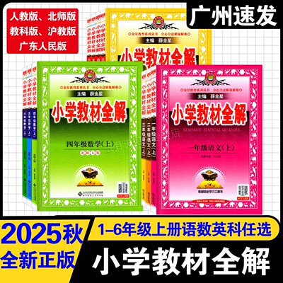 2025秋新版薛金星小学教材全解