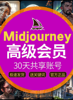 国内Midjourney会员3天共享mjdjourney代充midhourney充值mj账号