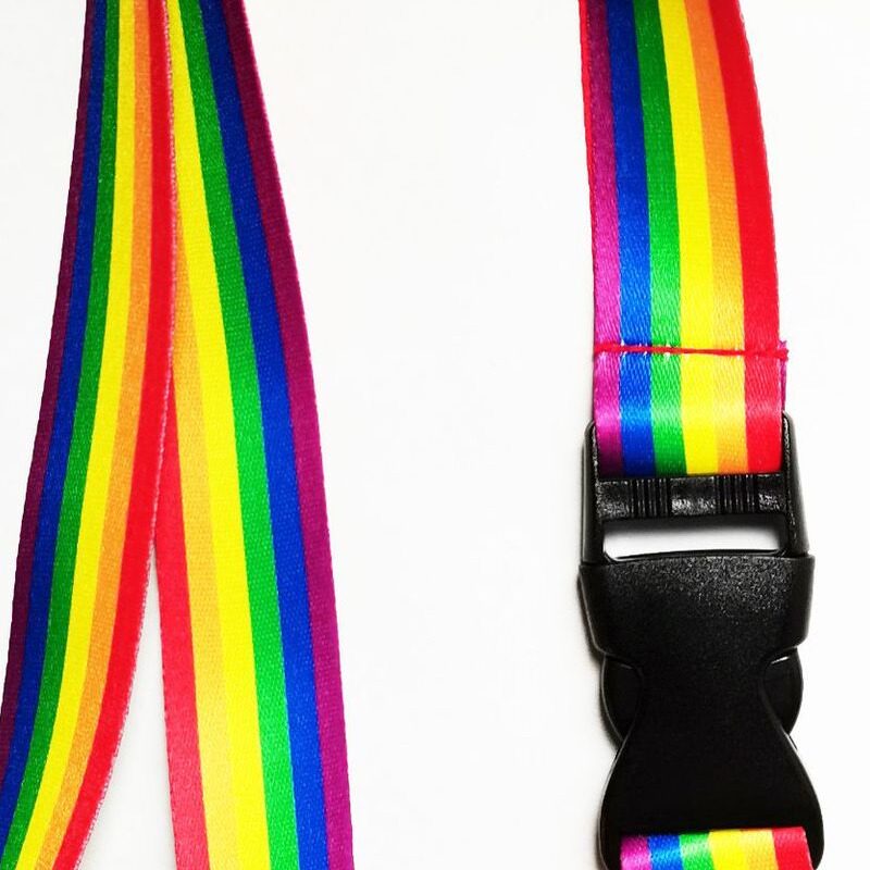 源头定制厂现货多功能彩虹证件带挂手机钥匙门禁公交卡等挂绳可