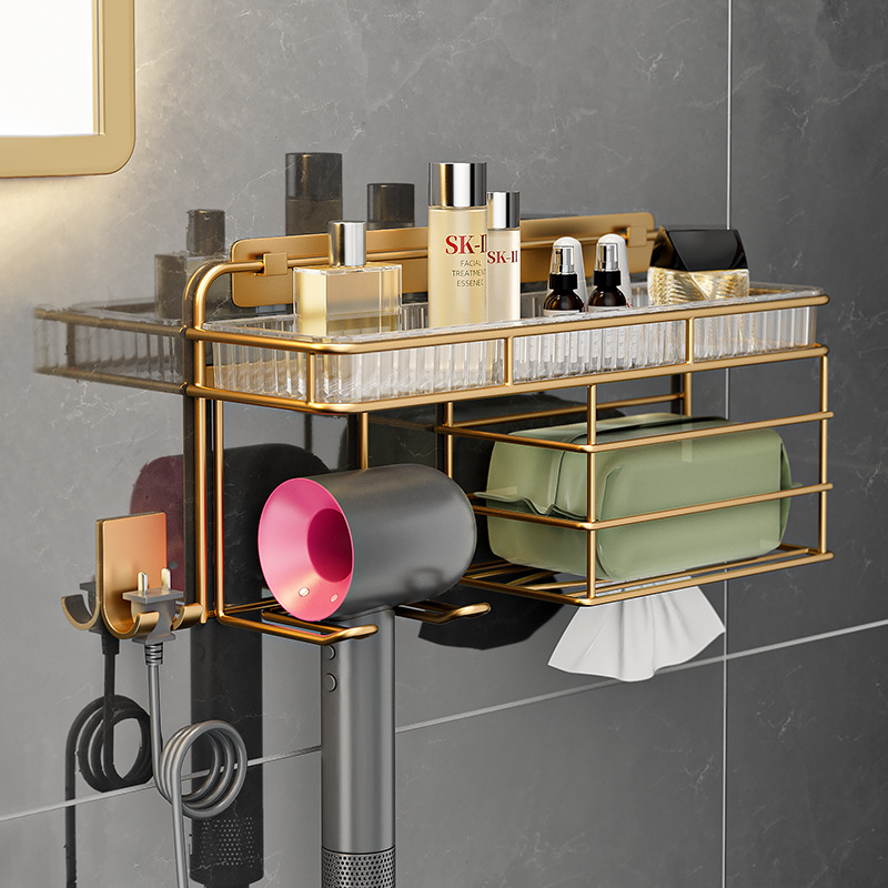 免打孔纸巾篓置物架厕所纸巾盒厕纸纸盒篮卫生卷纸架卫生纸纸巾架