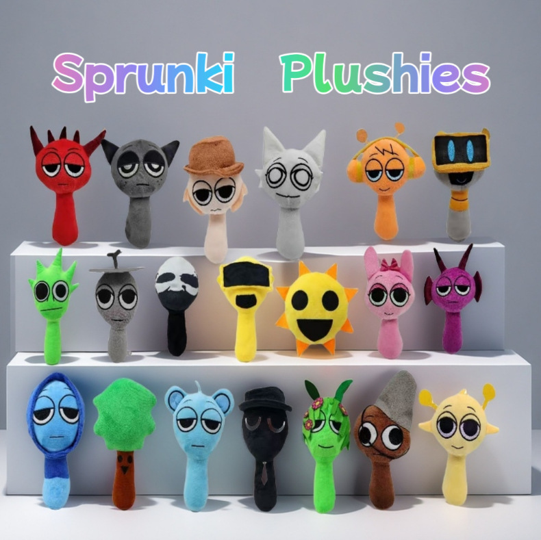 Sprunki Plush节奏盒子新款游戏周边毛绒玩具