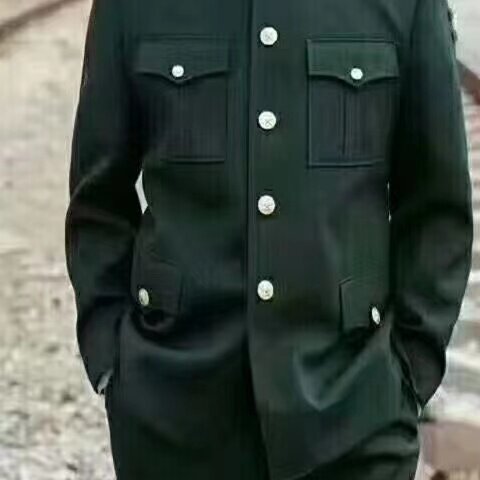 松枝绿冬装 男士正装 帅气男士冬服 绿色中山服高档制服婚庆礼服