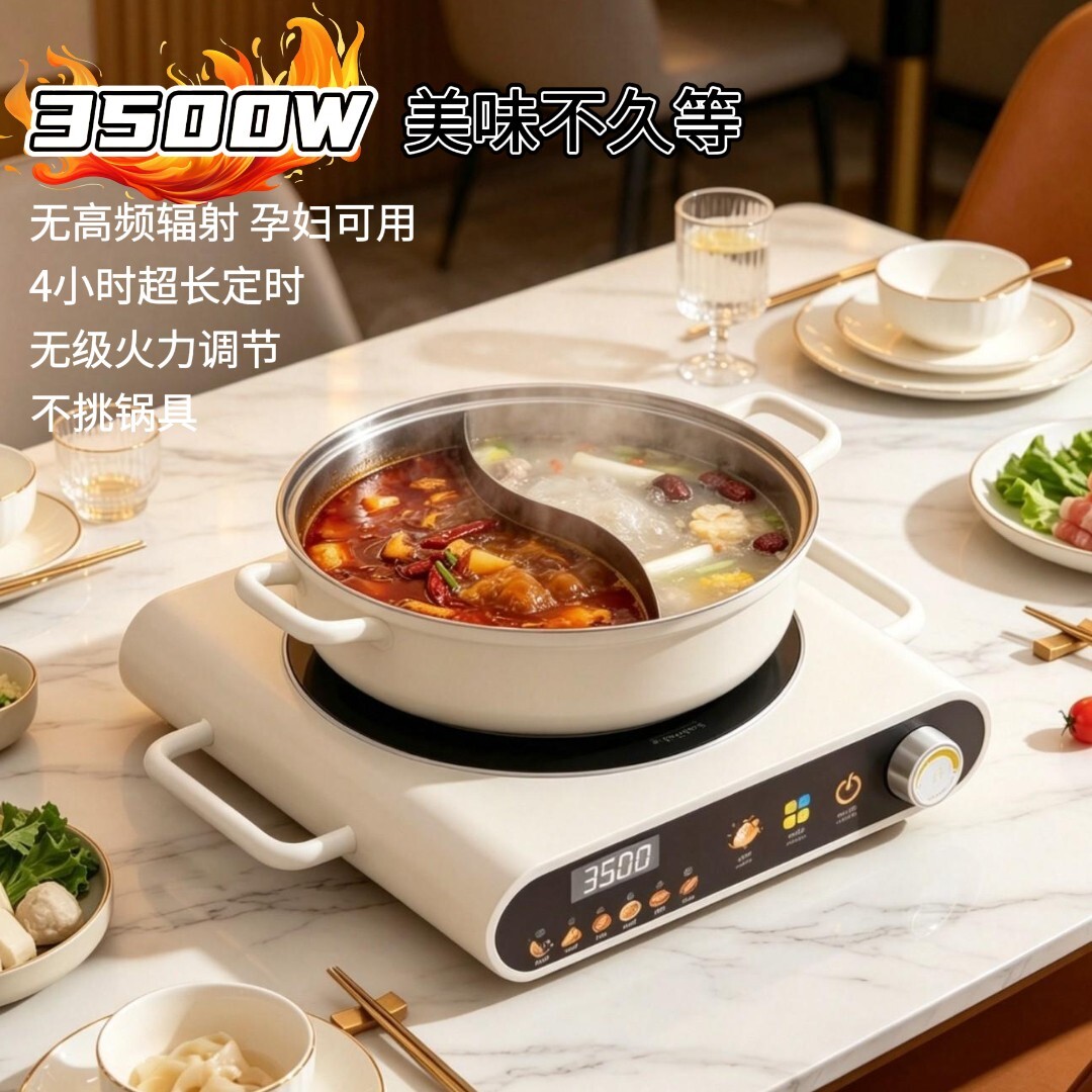家用电陶炉不挑锅具火锅电磁炉煮
