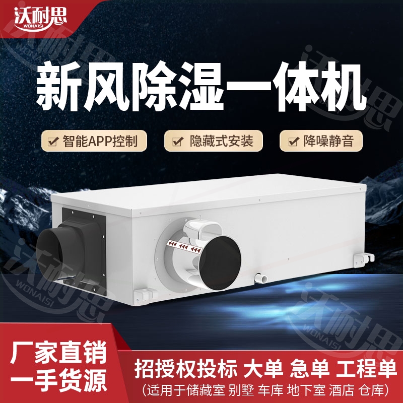 吸湿器别墅地下室换气净化吊顶式