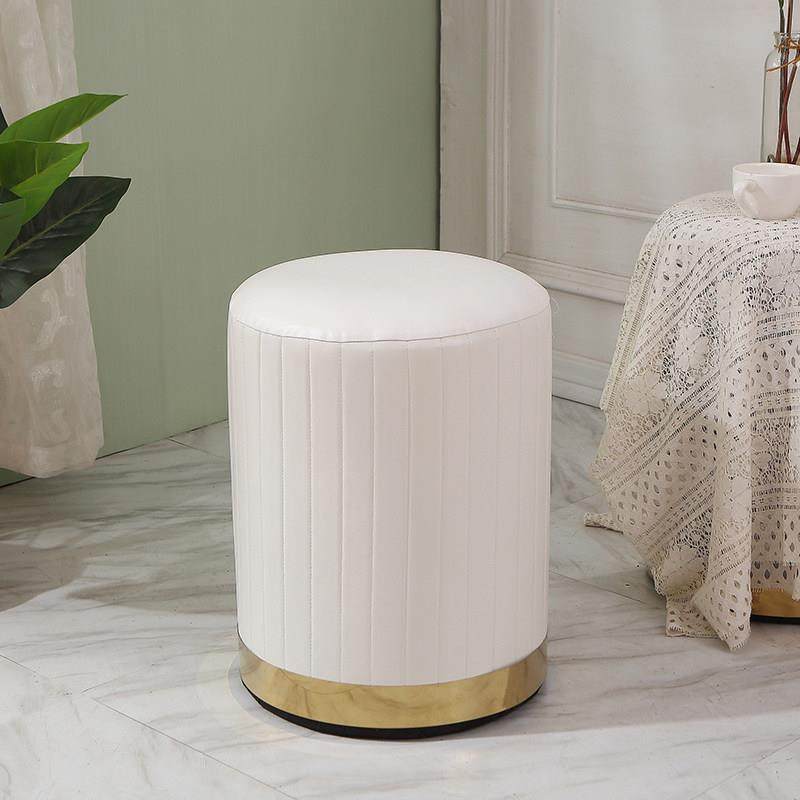 北欧梳妆台凳子靠背家用卧室现代简约轻奢化妆椅网红小户型皮革椅