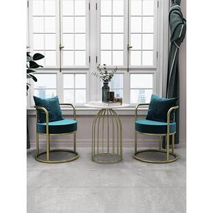 网红阳台小桌椅休闲椅三件套茶桌椅组合茶几轻奢创意一桌两椅套装