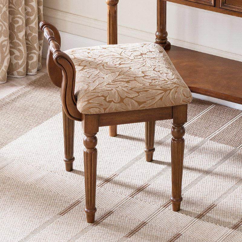 梳妆台凳子靠背梳妆凳欧式椅子现代简约凳子女生卧室小凳子化妆台