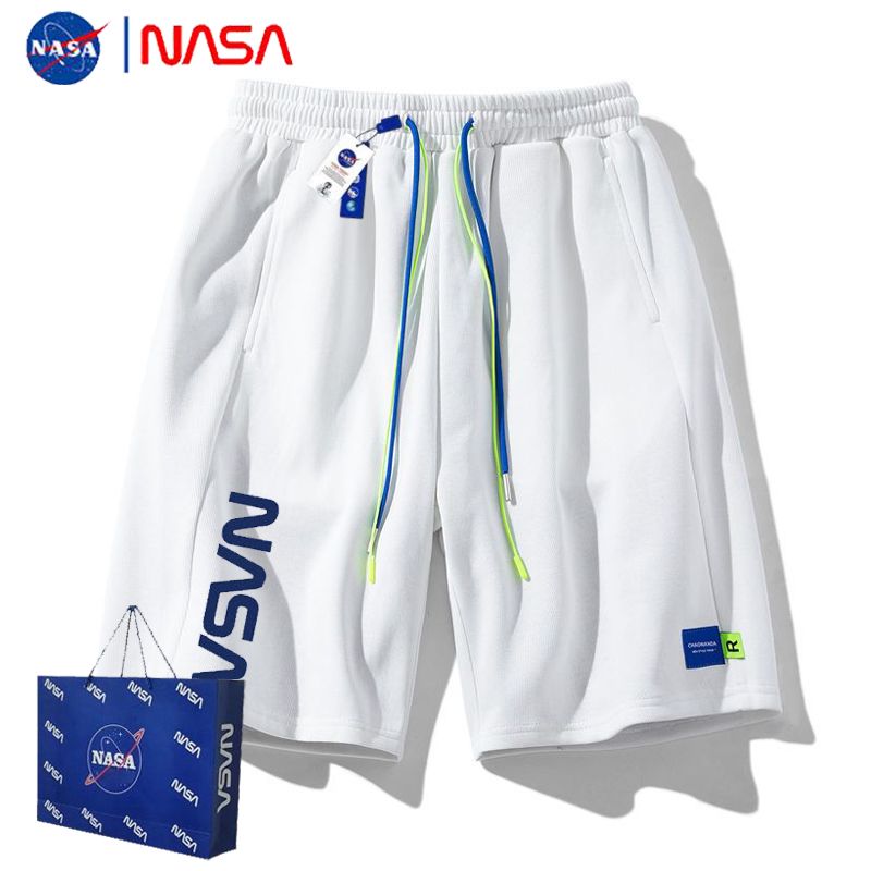 NASA联名2025夏季新款男士百搭学生短裤休闲宽松直筒外穿运动五分