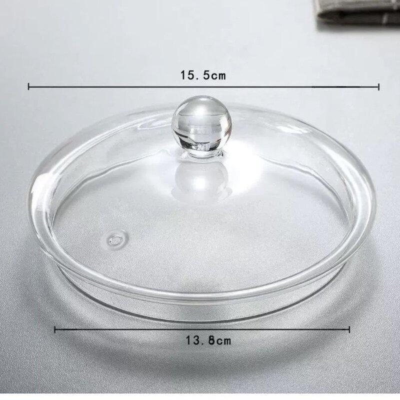 中式纯手工高硼硅拉丝锅盖家用透明煮茶消毒玻璃圆珠耐热