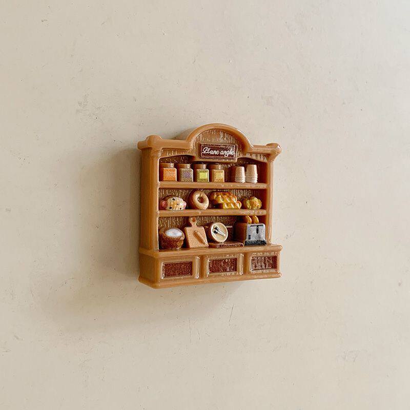 面包店造型冰箱贴 吐司长棍面包立体装饰磁贴