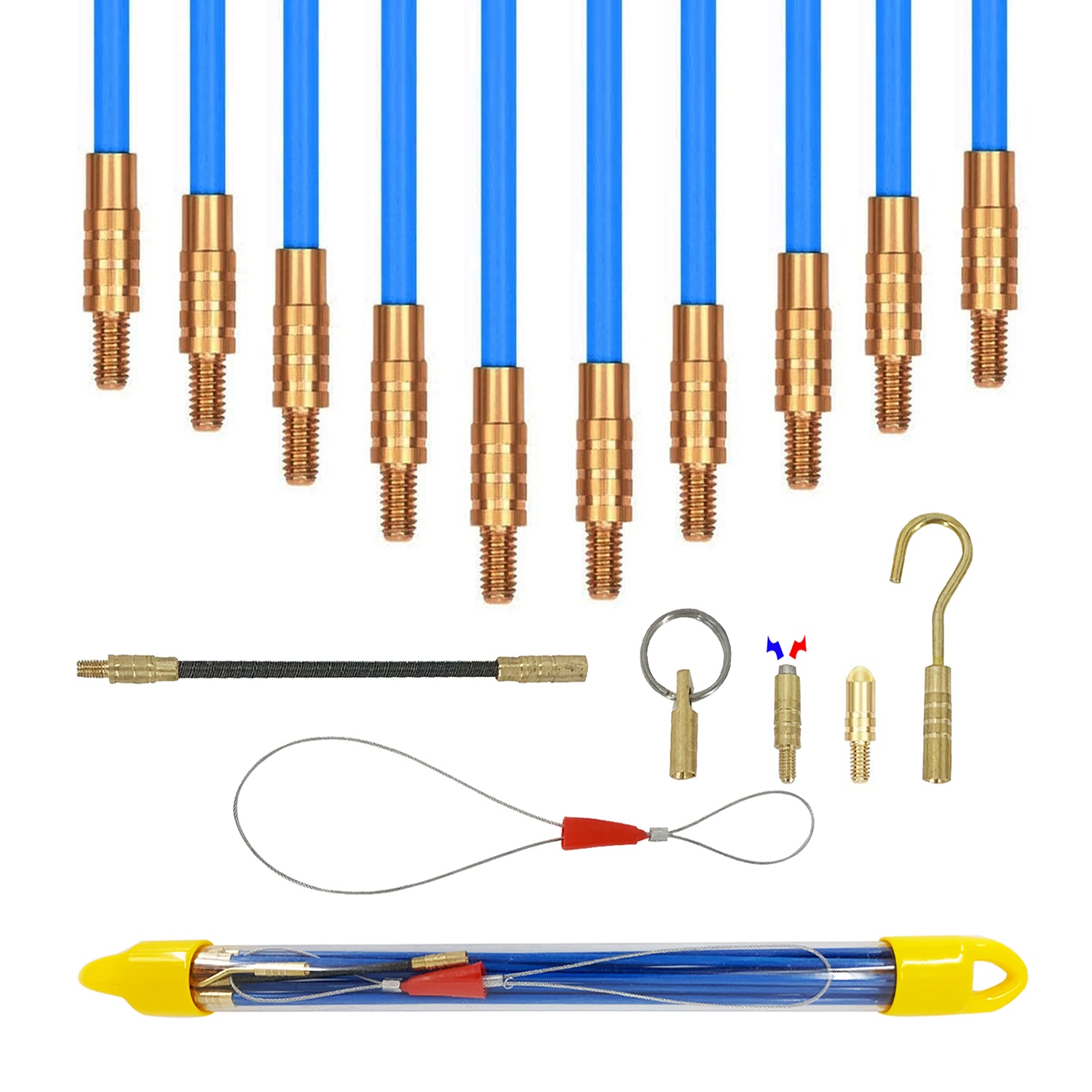 天花板吊顶穿线神器电工穿线杆勾线器引线器桥架穿线车库布线 五金/工具 线缆工具 原图主图