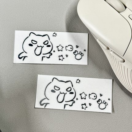 创意新款暴躁小猫3d立体金属贴搞怪手机平板笔记本电脑装饰小贴纸