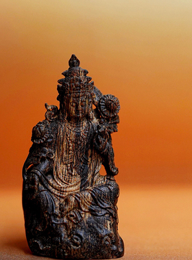 文莱沉香沉水老料自在观音简约文玩吊坠挂件自带花香男女款保真