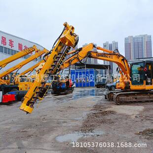 拧锚打桩一机多用挖改钻 扣板塔架光伏螺旋钻机 150挖机改装钻机