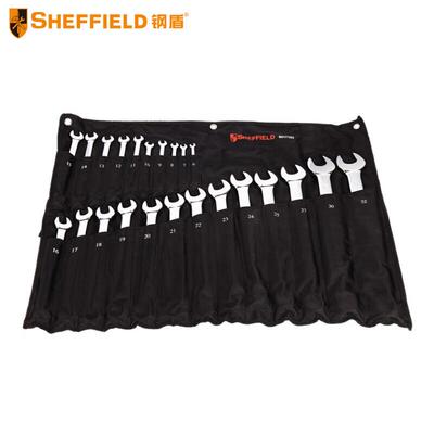 SHEFFIELD S017103 23件套公制精抛光两用加长扳手家用组套