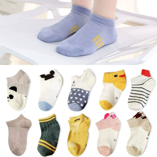 Летние тонкие дышащие мультяшные детские носки подходит для мужчин и женщин