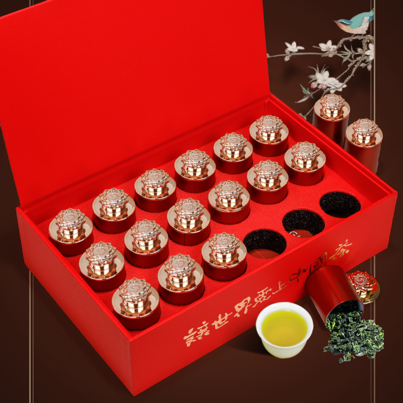 杰茗韵铁观音茶叶礼盒装共270g高山新茶乌龙茶罐装春节过年过节