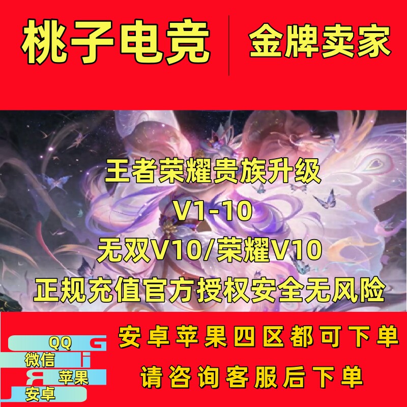 王者荣耀V10无双贵族积分贵族代刷极速升级奖池代抽快刷流光积分