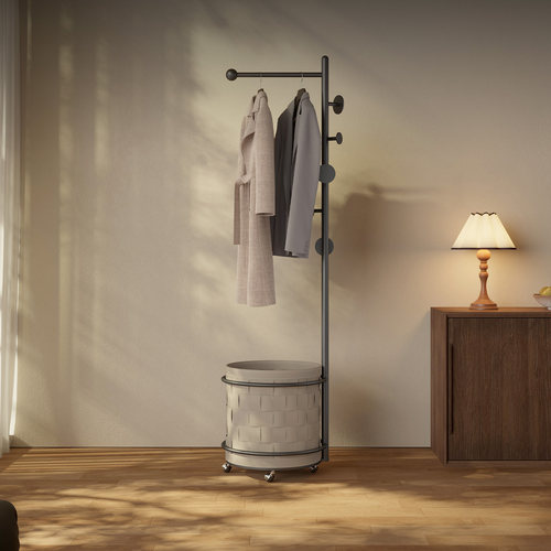 萨尼莱意式轻奢移动多功能衣帽架