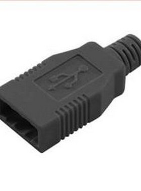 USBHD2.0-Z-A 连接附件 USB A型连接器后壳,黑,低烟无卤