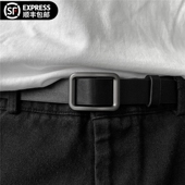 复古牛仔裤 日本进口2026新款 带 装 饰时尚 皮带男无孔腰带工装 裤