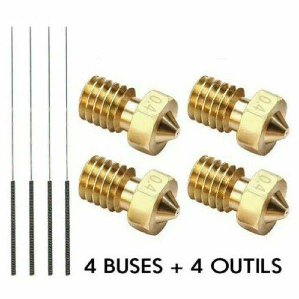8 Pcs 3DPrinters 0.4mm Nozzle For I3 /-S For 3D Printer