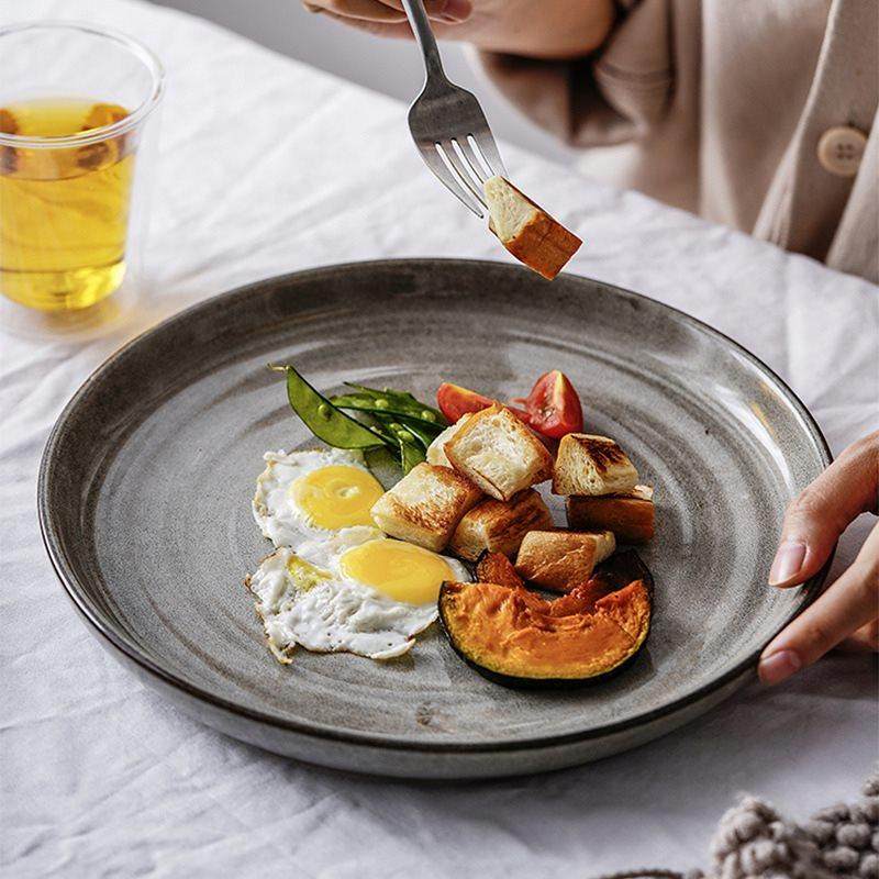 Tableware porcelain plate steak salad fruit cake sushi plate