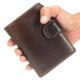 Men Cowhide Wallet Baellerry Oil Wax Genuine Leather