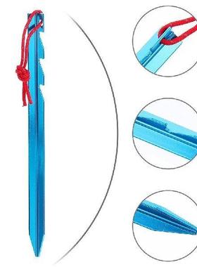 6 PCS Tent Pegs Camping Stakes Aluminum Alloy Ground Nails