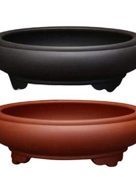 Round Large Shallow Planter Pot Decorative Flower Pot