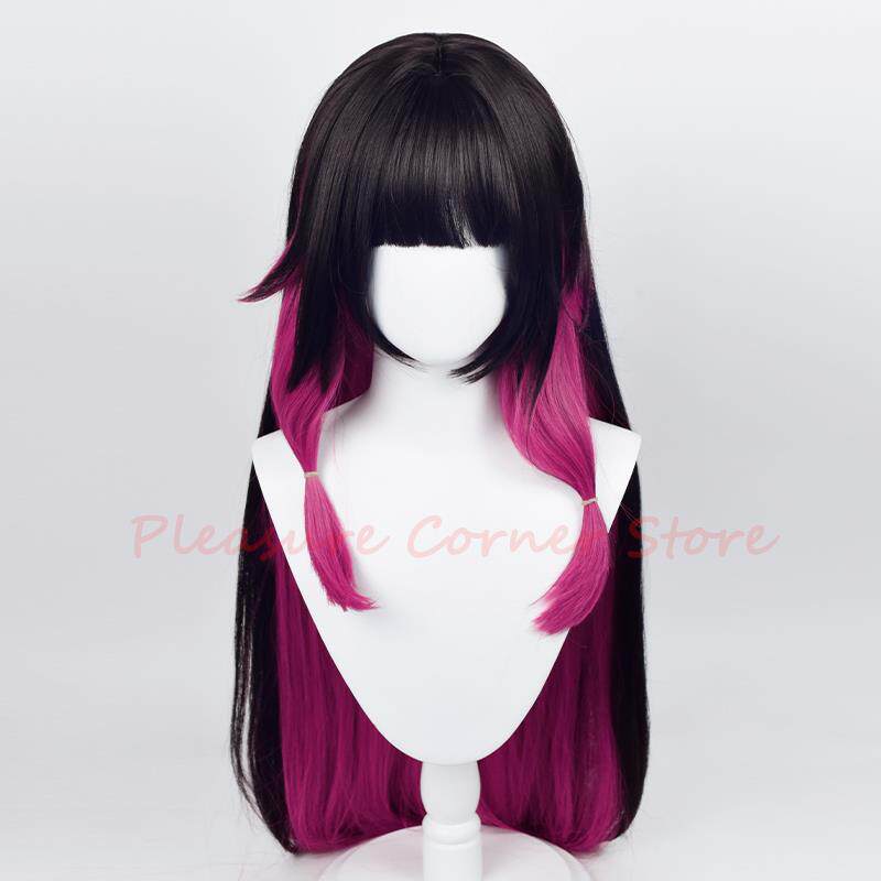 原神Columbina角色扮演假发 Simulated Scalp Cosplay头套头饰组