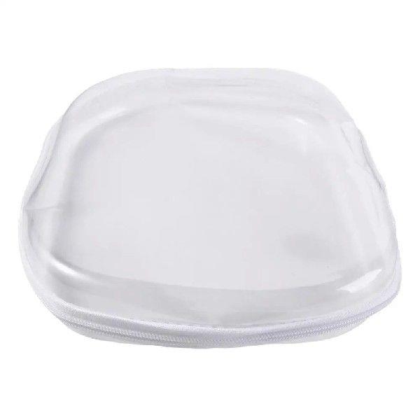 Creative Multi-function Zippered Hard Pouch Transparent