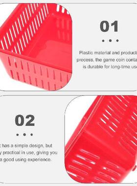 7 Pcs Coin Basket Small Plastic Baskets for Coins Storage