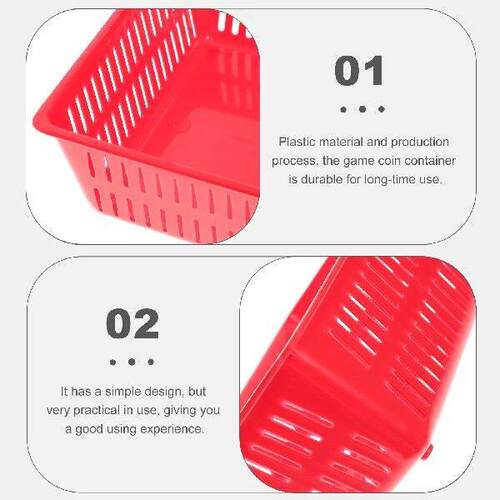 7 Pcs Coin Basket Small Plastic Baskets for Coins Storage