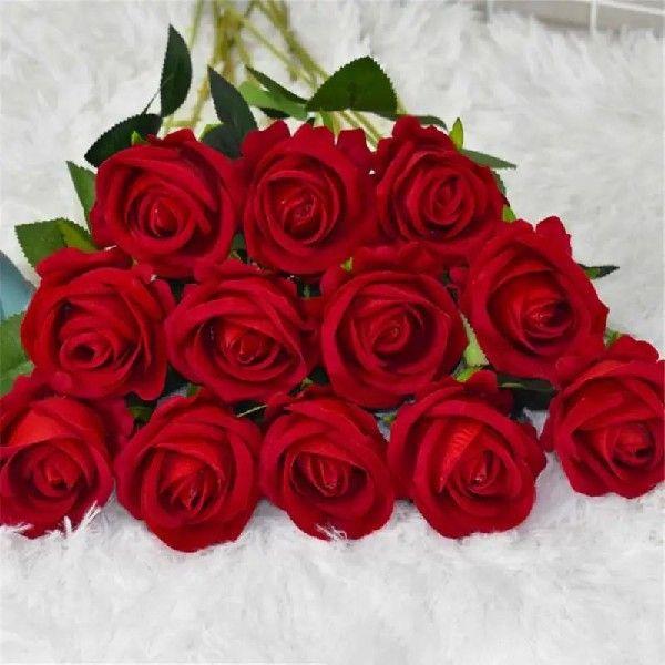 10/5pcs Rose Simulation Rose Bouquet Artificial flower Real