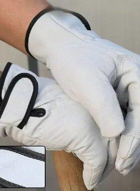 Work gloves sheepskin leather workers work welding safety