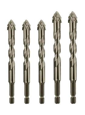 5pcs Four-Flute Eccentric Drill Drilling Glass Tile
