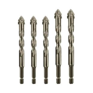 Eccentric Flute Drill Drilling Tile 5pcs Glass Four
