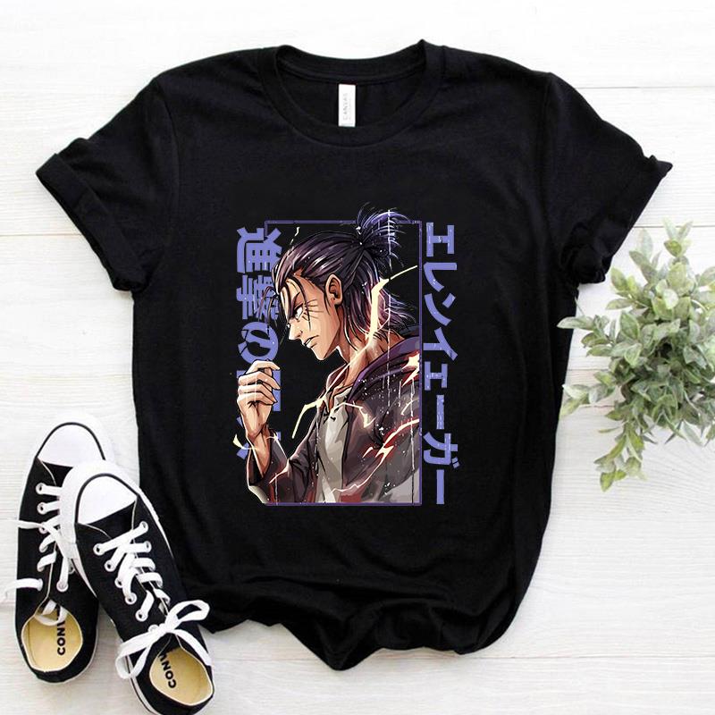 Y2k Japanese Anime Attack on Titan T Shirt Shingeki No Kyoji