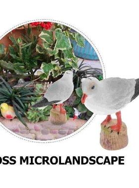 Red-billed Model Seagull Sculpture House Outdoor Statue
