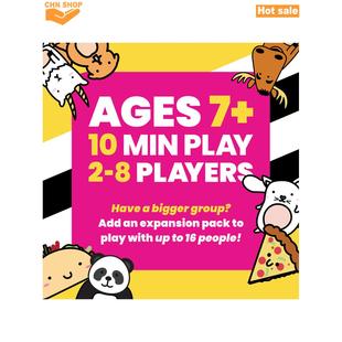 Cheese Pizza Party Cat Board Family Goat Game Taco Card