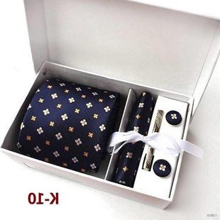 suit 领带套 tie gift sets men hanky clip cufflinks necktie