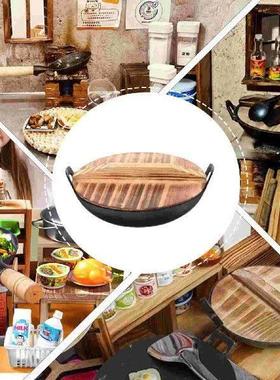 Mini Amphora Wok Scene Model Miniature Iron Kitchen Gadgets