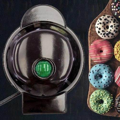 Electric Donut Machine Non-Stick Coated Kitchen Donut Maker