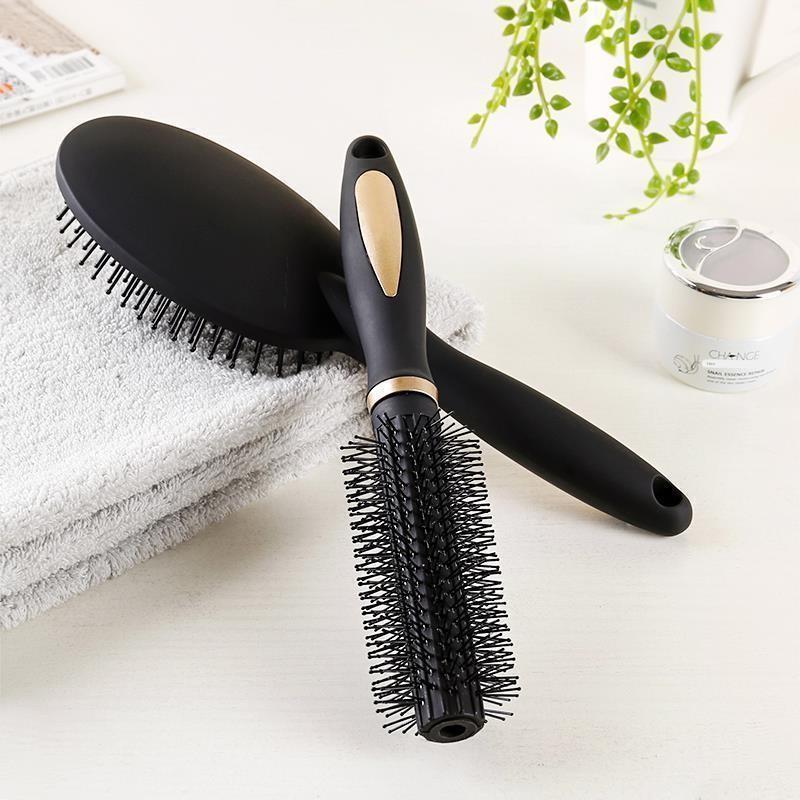Round Hair Comb Curling Hair Brush Ceramic Iron Barrel Comb