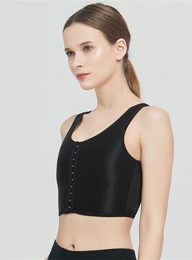Women Chest Binder Breathable Chest Breast Binder Side Buckl