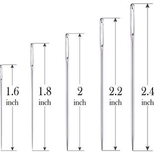 Needle Steel Big Stainless Sizes Cross 25Pcs Eye Set